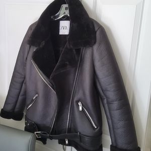 Zara black coat